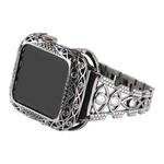 Copper Eye Metal Watch Band For Apple Watch Ultra 49mm&Watch Ultra 2 49mm / Series 9&8&7 45mm / SE 3&SE 2&6&SE&5&4 44mm / 3&2&1 42mm(Black)