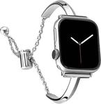 Stainless Steel Bracelet Watch Band For Apple Watch Series 9&8&7 41mm / SE 3&SE 2&6&SE&5&4 40mm / 3&2&1 38mm(Silver)