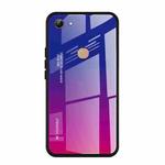 For Vivo Y83 Gradient Color Glass Case(Red Blue)