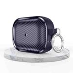 For AirPods Pro Photo Frame Carbon Fiber Series Earphone Case(Dark Blue)