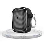 For AirPods 1 / 2 Photo Frame Carbon Fiber Series Earphone Case(Black)