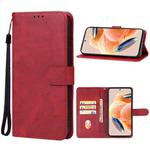 For Xiaomi Redmi Note 12 Pro 4G Leather Phone Case(Red)