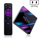 H96 Max-3318 4K Ultra HD Android TV Box with Remote Controller, Android 10.0, RK3318 Quad-Core 64bit Cortex-A53, 2GB+16GB, Support TF Card / USBx2 / AV / Ethernet, Plug Specification:US Plug
