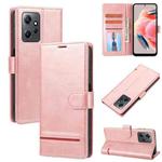 For Xiaomi Redmi Note 12 4G Global Classic Wallet Flip Leather Phone Case(Pink)