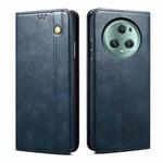 For Honor Magic5 Pro Oil Wax Crazy Horse Texture Leather Phone Case(Blue)