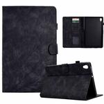 For Lenovo M10 HD 2nd X306X Fortune Tree Pressure Flower PU Tablet Case with Wake-up / Sleep Function(Black)