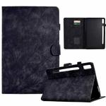 For Lenovo Tab P11 Pro Gen 2 Fortune Tree Pressure Flower PU Tablet Case with Wake-up / Sleep Function(Black)