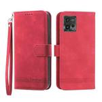 For Motorola Moto G13 4G/G53 5G/G23 4G Dierfeng Dream Line TPU + PU Leather Phone Case(Red)