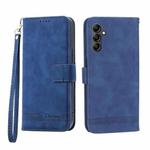 For Samsung Galaxy M14 5G Global Dierfeng Dream Line TPU + PU Leather Phone Case(Blue)