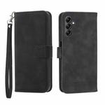 For Samsung Galaxy A24 4G Global Dierfeng Dream Line TPU + PU Leather Phone Case(Black)
