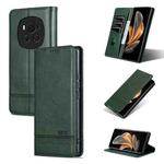 For Honor Magic6 AZNS Magnetic Calf Texture Flip Leather Phone Case(Dark Green)