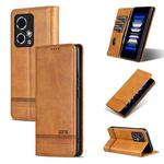 For Honor 90 GT AZNS Magnetic Calf Texture Flip Leather Phone Case(Light Brown)