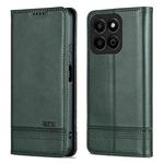 For Honor Play 60 Plus AZNS Magnetic Calf Texture Flip Leather Phone Case(Dark Green)