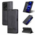 For Honor 200 Lite Global AZNS Magnetic Calf Texture Flip Leather Phone Case(Black)