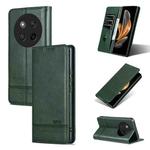 For Honor X60 Pro AZNS Magnetic Calf Texture Flip Leather Phone Case(Dark Green)