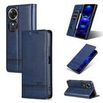 For Honor Play 60 AZNS Magnetic Calf Texture Flip Leather Phone Case(Dark Blue)