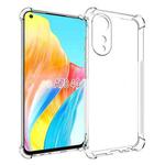 For OPPO A78 4G Shockproof Non-slip Thickening TPU Phone Case(Transparent)