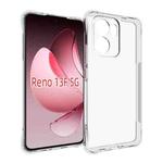 For OPPO Reno13 F 5G Shockproof Non-slip Thickening TPU Phone Case(Transparent)