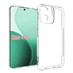 For OPPO Reno14 5G Global Shockproof Non-slip Thickening TPU Phone Case(Transparent)