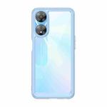 For OPPO A78 Colorful Series Acrylic + TPU Phone Case(Blue)