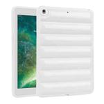 For iPad 9.7 2018 / 2017 Eiderdown Cushion Shockproof Tablet Case(White)
