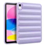 For iPad 10th Gen 10.9 2022 Eiderdown Cushion Shockproof Tablet Case(Purple)