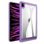 For iPad Pro 11 2022 / 2021 / 2020 Transparent Acrylic Tablet Case(Dark Purple)