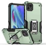 For Motorola Moto G50 Non-slip Shockproof Armor Phone Case with Ring Holder(Green)