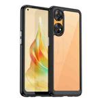 For OPPO Reno8 T 4G Colorful Series Acrylic + TPU Phone Case(Black)