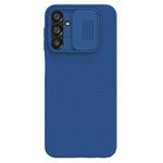 For Samsung Galaxy A14 4G NILLKIN Black Mirror Series Camshield PC Phone Case(Blue)