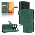 For ZTE nubia Z50 Ultra Skin Feel Magnetic Flip Leather Phone Case(Green)