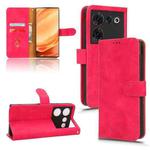For ZTE nubia Z50 Ultra Skin Feel Magnetic Flip Leather Phone Case(Rose Red)