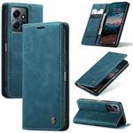For Xiaomi Redmi Note 12 4G Global CaseMe 013 Multifunctional Horizontal Flip Leather Phone Case(Blue)