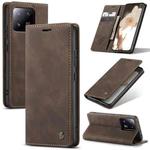 For Xiaomi 13 Pro CaseMe 013 Multifunctional Horizontal Flip Leather Phone Case(Coffee)