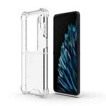 For OPPO Find N2 Flip Integrated Folding Transparent TPU Phone Case