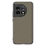 For OnePlus 11 Ultra-thin Carbon Fiber Texture Printing Phone Case(Gold)