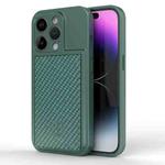 For iPhone 14 Pro Magic Cards Box TPU + PC Phone Case(Green)