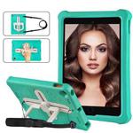 Shield 360 Rotation Handle EVA Shockproof PC Tablet Case For iPad 10.2 2019/2020/2021/Pro 10.5 2017/Air 2019 (Mint Green Beige)