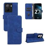 For vivo iQOO Z7 Skin Feel Magnetic Flip Leather Phone Case(Blue)