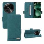 For OPPO Find X6 Pro Magnetic Clasp Flip Leather Phone Case(Green)