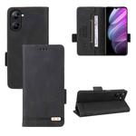 For Realme V30 / V30t 5G Magnetic Clasp Flip Leather Phone Case(Black)