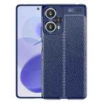 For Xiaomi Redmi Note 12 Turbo Litchi Texture Shockproof TPU Phone Case(Blue)