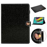 For Samsung Galaxy Tab S5e T720 Love Buckle Glitter Horizontal Flip Leather Case with Holder & Card Slots(Black)