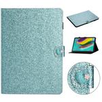 For Samsung Galaxy Tab S5e T720 Love Buckle Glitter Horizontal Flip Leather Case with Holder & Card Slots(Blue)