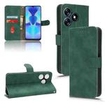 For TECNO Spark 10 Skin Feel Magnetic Flip Leather Phone Case(Green)