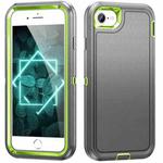For iPhone SE 2022 / SE 2020 / 8 / 7 Life Waterproof Rugged Phone Case(Grey + Green)