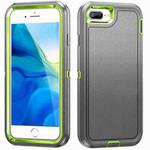 For iPhone 8 Plus / 7 Plus Life Waterproof Rugged Phone Case(Grey + Green)
