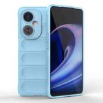 For OnePlus Nord CE 3 Magic Shield TPU + Flannel Phone Case(Light Blue)