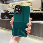 For iPhone 11 Pro Max Fine Hole Series TPU + Acrylic Anti-fall Mirror Phone Protective Case(Dark Green)