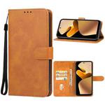 For Lava Blaze 2 Leather Phone Case(Brown)